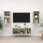 3-tlg. TV-Schrank-Set Sonoma-Eiche Holzwerkstoff 3-tlg. TV-Schrank-Set Sonoma-Eiche Holzwerkstoff