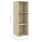 3-tlg. TV-Schrank-Set Sonoma-Eiche Holzwerkstoff 3-tlg. TV-Schrank-Set Sonoma-Eiche Holzwerkstoff