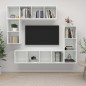 4-tlg. TV-Schrank-Set Hochglanz-Weiß Holzwerkstoff 4-tlg. TV-Schrank-Set Hochglanz-Weiß Holzwerkstoff