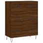 Highboard Braun Eichen-Optik 69,5x34x180 cm Holzwerkstoff Highboard Braun Eichen-Optik 69,5x34x180 cm Holzwerkstoff
