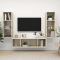 vidaXL 3-tlg. TV-Schrank-Set Sonoma-Eiche Holzwerkstoff vidaXL 3-tlg. TV-Schrank-Set Sonoma-Eiche Holzwerkstoff
