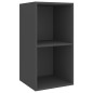4-tlg. TV-Schrank-Set Grau Holzwerkstoff 4-tlg. TV-Schrank-Set Grau Holzwerkstoff