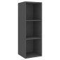4-tlg. TV-Schrank-Set Grau Holzwerkstoff 4-tlg. TV-Schrank-Set Grau Holzwerkstoff