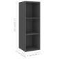 4-tlg. TV-Schrank-Set Grau Holzwerkstoff 4-tlg. TV-Schrank-Set Grau Holzwerkstoff