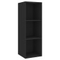 TV-Wandschränke 4 Stk. Schwarz Holzwerkstoff TV-Wandschränke 4 Stk. Schwarz Holzwerkstoff