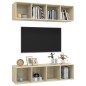 TV-Wandschränke 2 Stk. Sonoma-Eiche Holzwerkstoff TV-Wandschränke 2 Stk. Sonoma-Eiche Holzwerkstoff