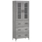 Highboard Grau Sonoma 69,5x34x180 cm Holzwerkstoff Highboard Grau Sonoma 69,5x34x180 cm Holzwerkstoff