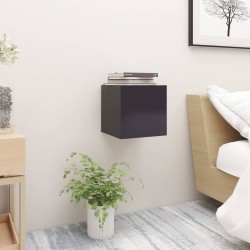 Nachttische 2 Stk. Grau 30,5x30x30 cm Holzwerkstoff