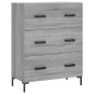 Highboard Grau Sonoma 69,5x34x180 cm Holzwerkstoff Highboard Grau Sonoma 69,5x34x180 cm Holzwerkstoff
