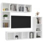 4-tlg. TV-Schrank-Set Weiß Holzwerkstoff 4-tlg. TV-Schrank-Set Weiß Holzwerkstoff
