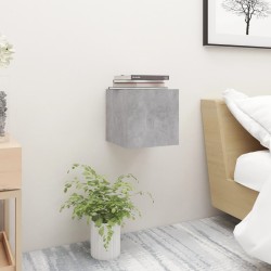 Nachttische 2 Stk. Betongrau 30,5x30x30 cm Holzwerkstoff
