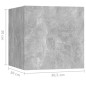 Nachttische 2 Stk. Betongrau 30,5x30x30 cm Holzwerkstoff Nachttische 2 Stk. Betongrau 30,5x30x30 cm Holzwerkstoff