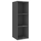 4-tlg. TV-Schrank-Set Hochglanz-Grau Holzwerkstoff 4-tlg. TV-Schrank-Set Hochglanz-Grau Holzwerkstoff