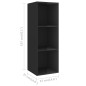 vidaXL 4-tlg. TV-Schrank-Set Hochglanz-Schwarz Holzwerkstoff vidaXL 4-tlg. TV-Schrank-Set Hochglanz-Schwarz Holzwerkstoff