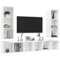 TV-Wandschränke 4 Stk. Hochglanz-Weiß Holzwerkstoff TV-Wandschränke 4 Stk. Hochglanz-Weiß Holzwerkstoff
