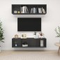 vidaXL TV-Wandschränke 2 Stk. Grau Holzwerkstoff vidaXL TV-Wandschränke 2 Stk. Grau Holzwerkstoff
