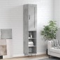 Highboard Betongrau 34,5x34x180 cm Holzwerkstoff Highboard Betongrau 34,5x34x180 cm Holzwerkstoff