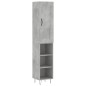 Highboard Betongrau 34,5x34x180 cm Holzwerkstoff Highboard Betongrau 34,5x34x180 cm Holzwerkstoff