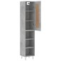 Highboard Betongrau 34,5x34x180 cm Holzwerkstoff Highboard Betongrau 34,5x34x180 cm Holzwerkstoff