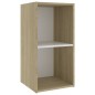 TV-Schränke 2 Stk. Weiß Sonoma-Eiche 72x35x36,5cm Holzwerkstoff TV-Schränke 2 Stk. Weiß Sonoma-Eiche 72x35x36,5cm Holzwerkstoff