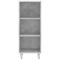 Highboard Betongrau 34,5x34x180 cm Holzwerkstoff Highboard Betongrau 34,5x34x180 cm Holzwerkstoff