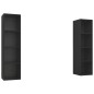 TV-Wandschränke 2 Stk. Schwarz Holzwerkstoff TV-Wandschränke 2 Stk. Schwarz Holzwerkstoff