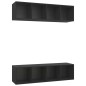 TV-Wandschränke 2 Stk. Schwarz Holzwerkstoff TV-Wandschränke 2 Stk. Schwarz Holzwerkstoff
