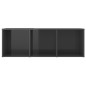 TV-Schränke 3 Stk. Hochglanz-Grau 107x35x37 cm Holzwerkstoff TV-Schränke 3 Stk. Hochglanz-Grau 107x35x37 cm Holzwerkstoff