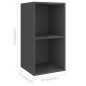 4-tlg. TV-Schrank-Set Hochglanz-Grau Holzwerkstoff 4-tlg. TV-Schrank-Set Hochglanz-Grau Holzwerkstoff