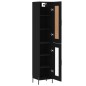 Highboard Schwarz 34,5x34x180 cm Holzwerkstoff Highboard Schwarz 34,5x34x180 cm Holzwerkstoff