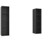 TV-Wandschränke 2 Stk. Hochglanz-Schwarz Holzwerkstoff TV-Wandschränke 2 Stk. Hochglanz-Schwarz Holzwerkstoff