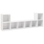 TV-Schränke 4 Stk. Hochglanz-Weiß 72x35x36,5 cm Holzwerkstoff TV-Schränke 4 Stk. Hochglanz-Weiß 72x35x36,5 cm Holzwerkstoff