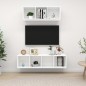 2-tlg. TV-Schrank-Set Weiß Holzwerkstoff 2-tlg. TV-Schrank-Set Weiß Holzwerkstoff