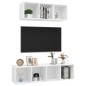 2-tlg. TV-Schrank-Set Weiß Holzwerkstoff 2-tlg. TV-Schrank-Set Weiß Holzwerkstoff