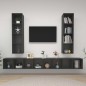 vidaXL TV-Wandschränke 4 Stk. Grau Holzwerkstoff vidaXL TV-Wandschränke 4 Stk. Grau Holzwerkstoff