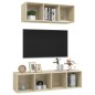 2-tlg. TV-Schrank-Set Sonoma-Eiche Holzwerkstoff 2-tlg. TV-Schrank-Set Sonoma-Eiche Holzwerkstoff