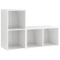 vidaXL TV-Schränke 2 Stk. Hochglanz-Weiß 72x35x36,5 cm Holzwerkstoff vidaXL TV-Schränke 2 Stk. Hochglanz-Weiß 72x35x36,5 cm Holzwerkstoff
