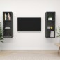 vidaXL TV-Wandschränke 2 Stk. Grau Holzwerkstoff vidaXL TV-Wandschränke 2 Stk. Grau Holzwerkstoff