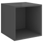vidaXL 2-tlg. TV-Schrank-Set Hochglanz-Grau Holzwerkstoff vidaXL 2-tlg. TV-Schrank-Set Hochglanz-Grau Holzwerkstoff