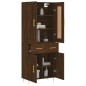 Highboard Braun Eichen-Optik 69,5x34x180 cm Holzwerkstoff Highboard Braun Eichen-Optik 69,5x34x180 cm Holzwerkstoff