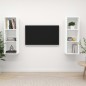 vidaXL TV-Wandschränke 2 Stk. Weiß Holzwerkstoff vidaXL TV-Wandschränke 2 Stk. Weiß Holzwerkstoff