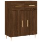 Highboard Braun Eichen-Optik 69,5x34x180 cm Holzwerkstoff Highboard Braun Eichen-Optik 69,5x34x180 cm Holzwerkstoff