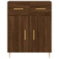 Highboard Braun Eichen-Optik 69,5x34x180 cm Holzwerkstoff Highboard Braun Eichen-Optik 69,5x34x180 cm Holzwerkstoff
