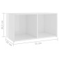8-tlg. TV-Schrank-Set Hochglanz-Weiß Holzwerkstoff 8-tlg. TV-Schrank-Set Hochglanz-Weiß Holzwerkstoff