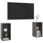 TV-Schränke 2 Stk. Hochglanz-Grau 72x35x36,5 cm Holzwerkstoff TV-Schränke 2 Stk. Hochglanz-Grau 72x35x36,5 cm Holzwerkstoff