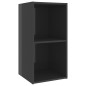 TV-Schränke 2 Stk. Hochglanz-Grau 72x35x36,5 cm Holzwerkstoff TV-Schränke 2 Stk. Hochglanz-Grau 72x35x36,5 cm Holzwerkstoff