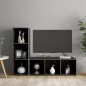 TV-Schränke 2 Stk. Hochglanz-Grau 107x35x37 cm Holzwerkstoff TV-Schränke 2 Stk. Hochglanz-Grau 107x35x37 cm Holzwerkstoff