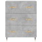 Highboard Betongrau 69,5x34x180 cm Holzwerkstoff Highboard Betongrau 69,5x34x180 cm Holzwerkstoff