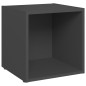 8-tlg. TV-Schrank-Set Grau Holzwerkstoff 8-tlg. TV-Schrank-Set Grau Holzwerkstoff