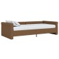Tagesbett mit Matratze USB Braun Stoff 90x200 cm Tagesbett mit Matratze USB Braun Stoff 90x200 cm